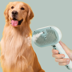 AquaGlow 3-in-1 Pet Steam Brush - Effortless Deshedding & Hydration