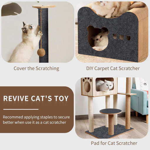 Pruning Cat Scratch Self-adhesive Carpet Mat Suitable Tree Cats - Image 10
